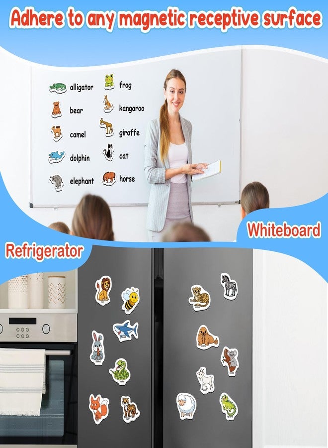 Kasfalci 40 Animal Magnets,Refrigerator Fridge Magnets for Kids,Magnetic Animal Toys for Toddlers,Learning Games,Speech Therapy for Preschool Kindergarten Classroom,Educational Toys for Kids 3+ - Image 3